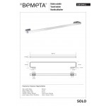 Держатель для полотенец Bemeta Solo 139104412 80 см